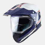 Mt Helmets Adventure MC Helmet Synchrony Vintage White /Blue