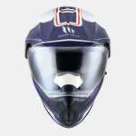 Mt Helmets Adventure MC Helmet Synchrony Vintage White /Blue