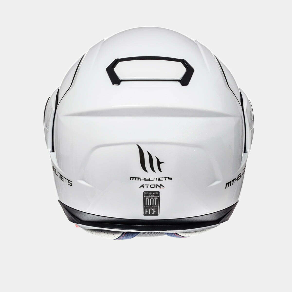 MT Helmets åbelige MC -hjelmatom White