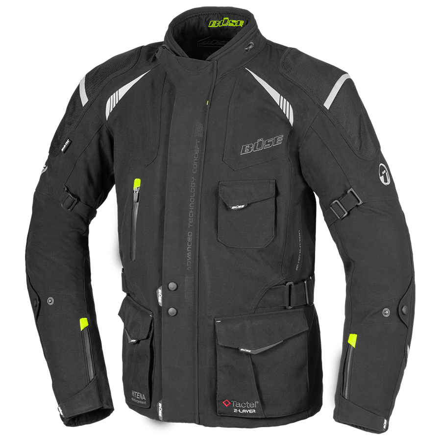 BÜSE Textile Mc-Jacket Laminated Grado Black 