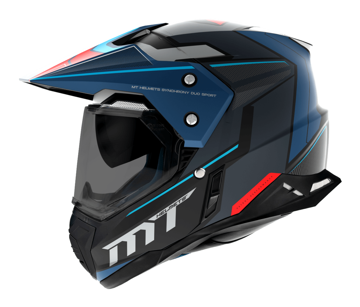 MT -hjelme Enduro MC Helmet Synchrony Patrol Matt Blue