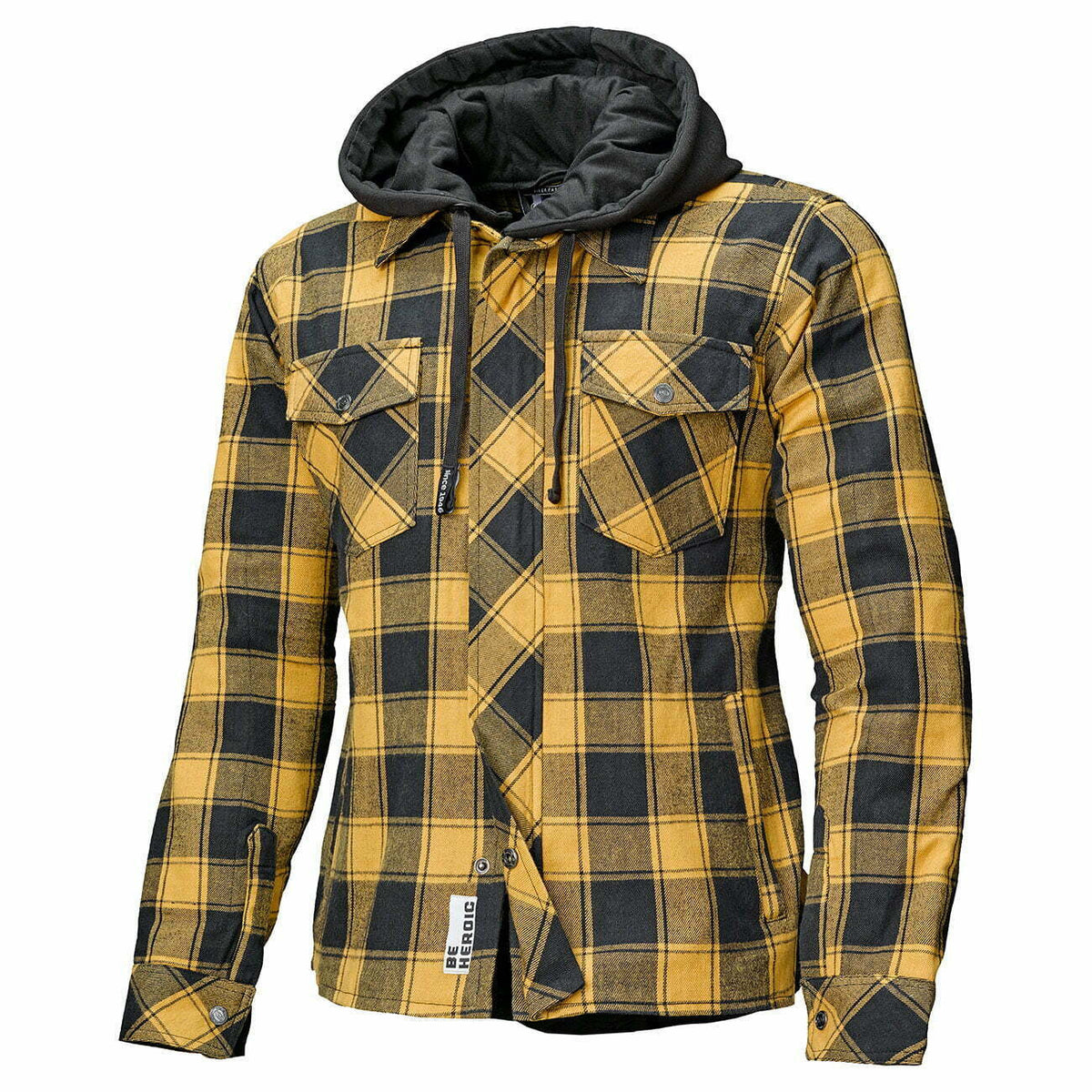 Afholdt Kevlar MC -shirt Lumberjack II sort /gul