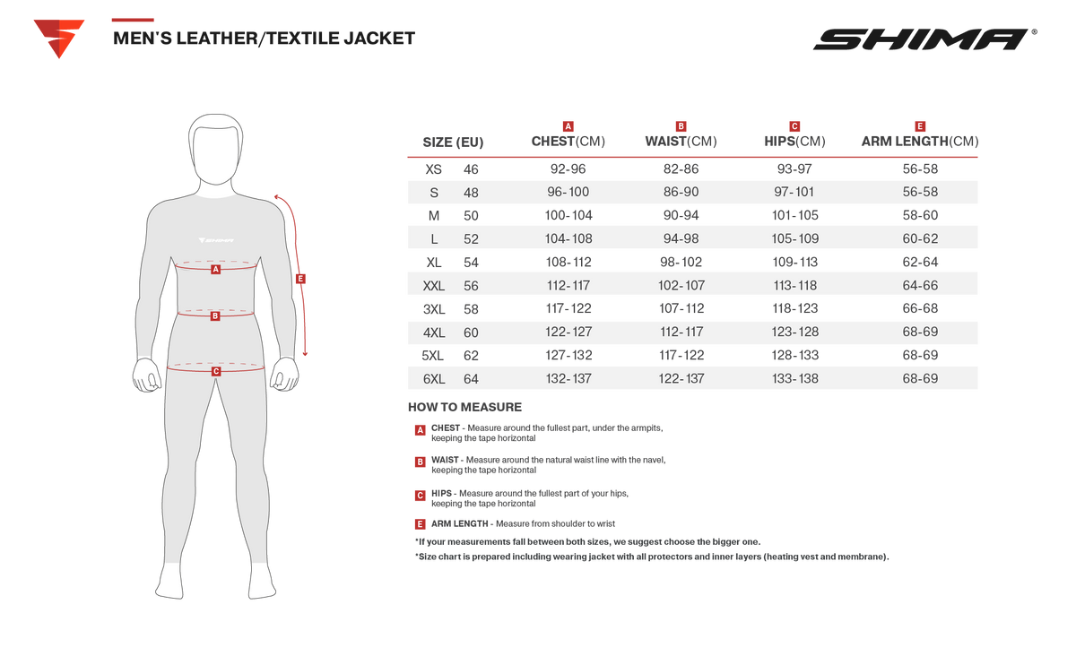 Shima Textile MC-Jacket Hero 2.0 sort /influenza