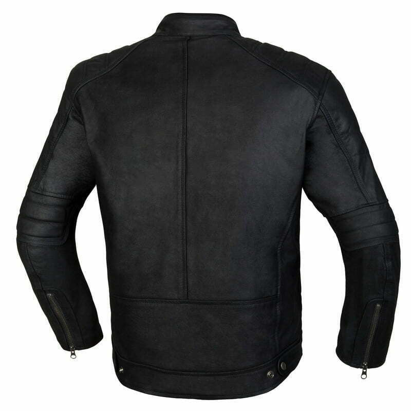 Ozone Mc-Leather Jacket Sparrow II Black 