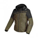 Macna Dam Textile MC Jacket Racoon Black /Olive