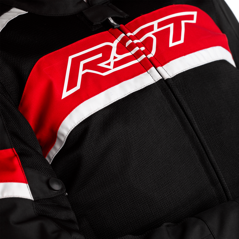 Rst textile mc-jacket pilot black /red