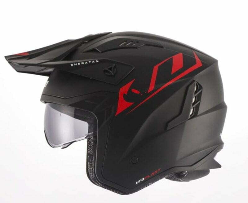 UFO Jet MC Helmet Sheratan Matte sort