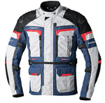 RST Textile MC-Jacket Adventure-X Grå /rød /blå