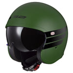 LS2 OPEN MC Helmet Spitfire II Retro Green