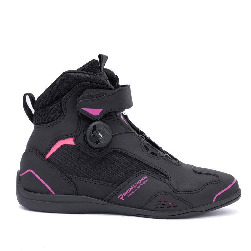 Rebelhorn Women MC Shoes Spark II sort /lyserød