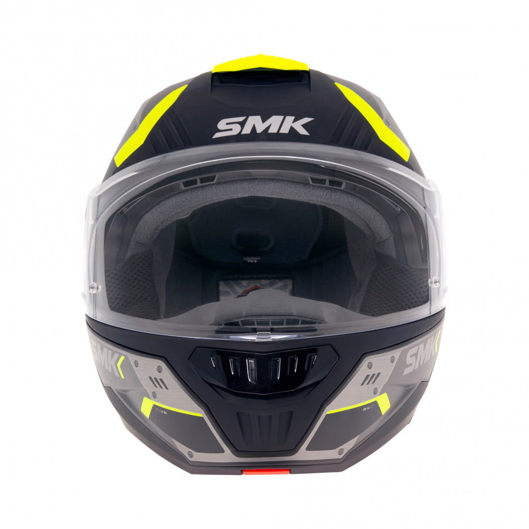 SMK Openable MC Helmet Gullwing Tekker Gray /Flu