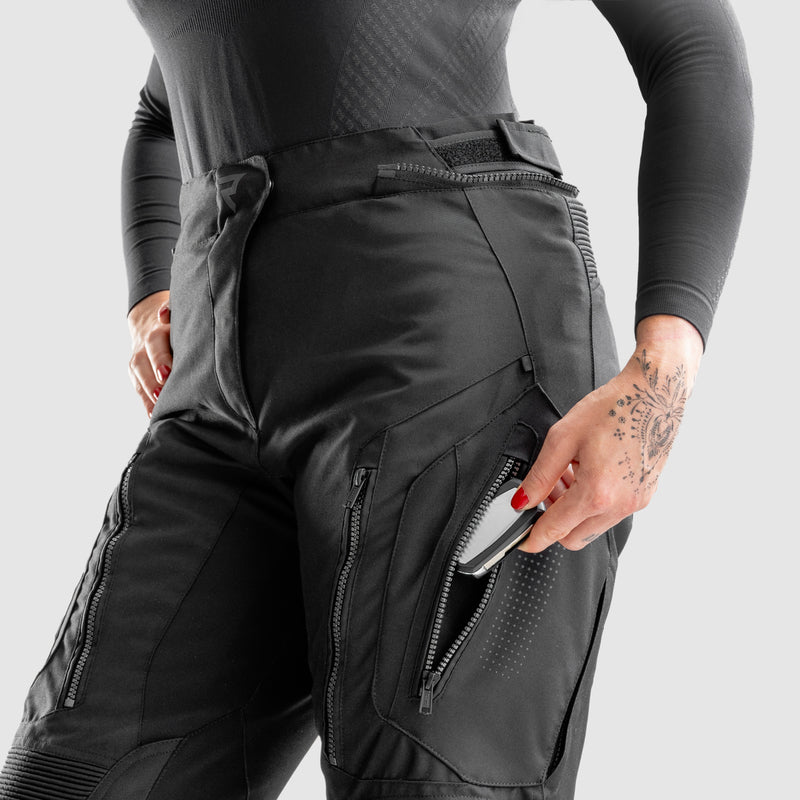 Rebelhorn Dam Textile MC-Pants vandrere IV sort