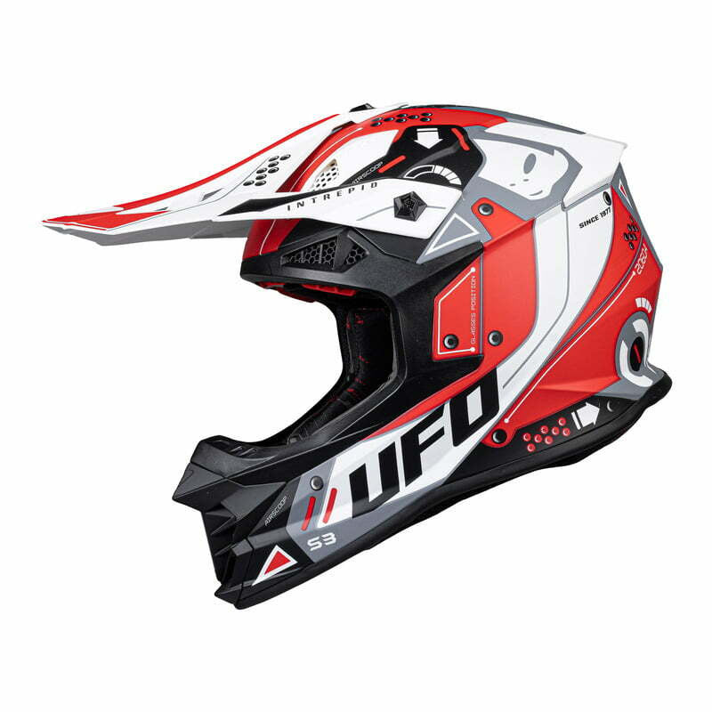 UFO Cross MC Helmet Intrepid Red /White