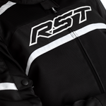 Rst textile mc-jacket pilot black /white