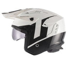 Ufo jet mc helmet sheratan white /black