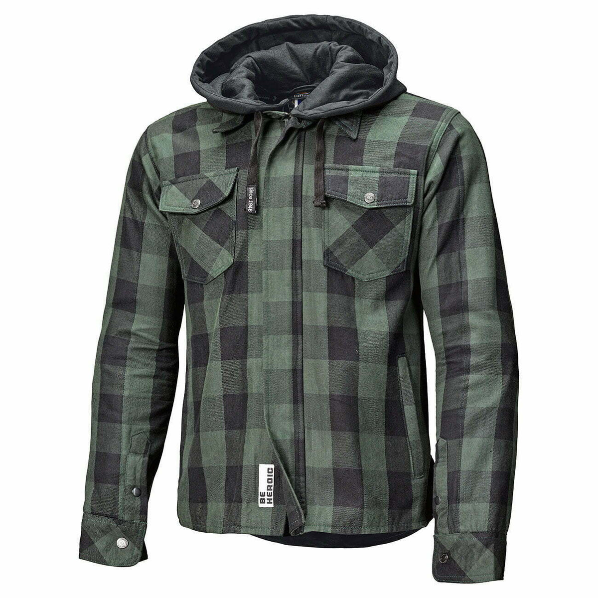 Afholdt Kevlar MC -shirt Lumberjack II sort /grøn