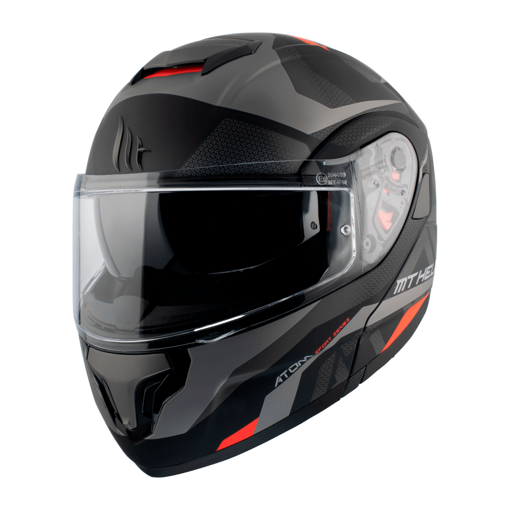 MT Helmets åbelige MC -hjelmatom Matt Black