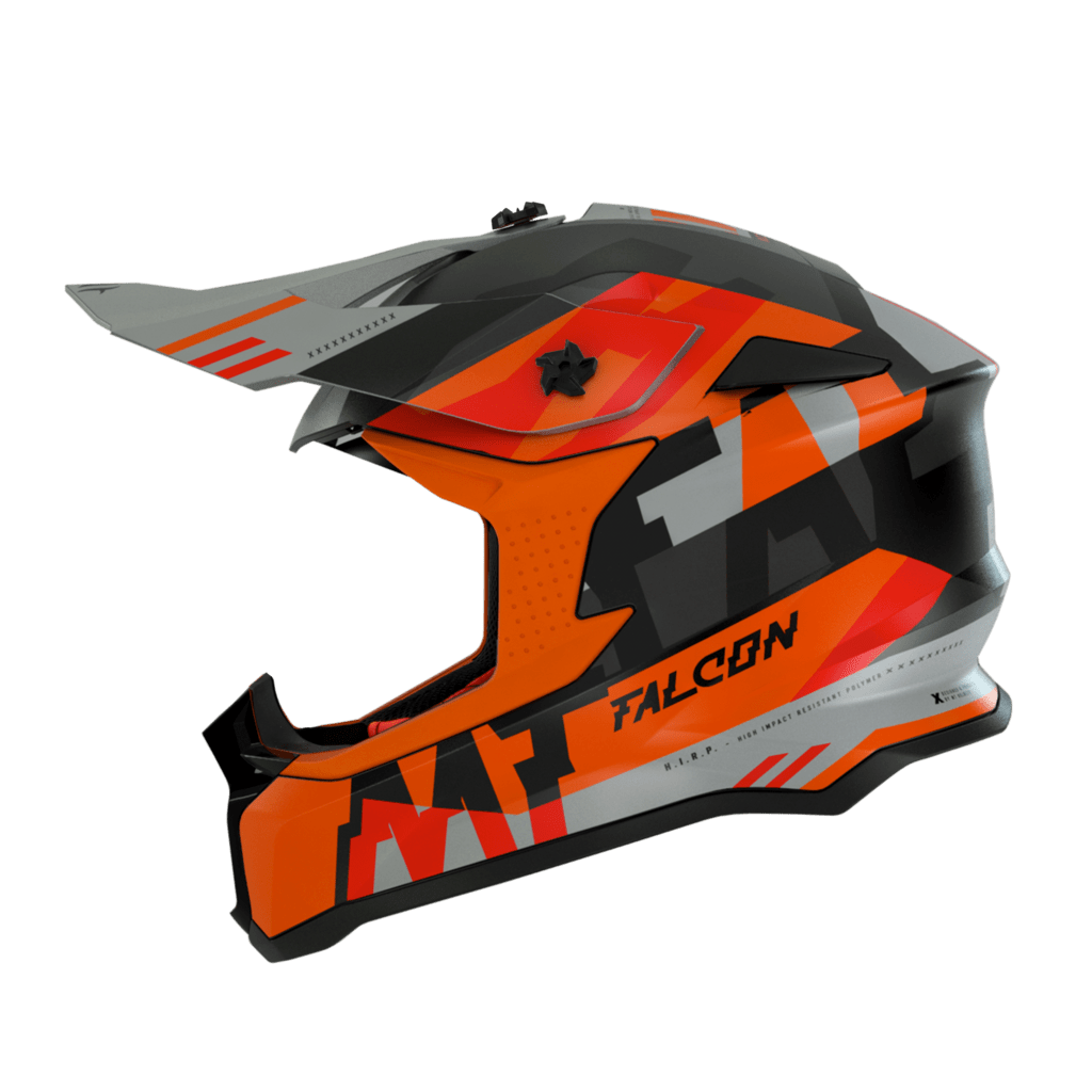 MT -hjelme Cross MC Helmet Ayra Falcon Matt Orange