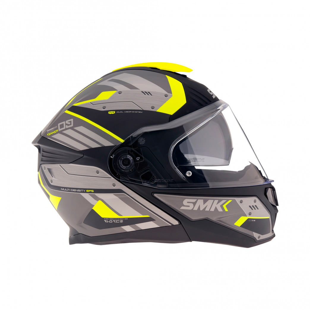 SMK Åbn MC Helmet Gullwing Tekker Gray /Influenza